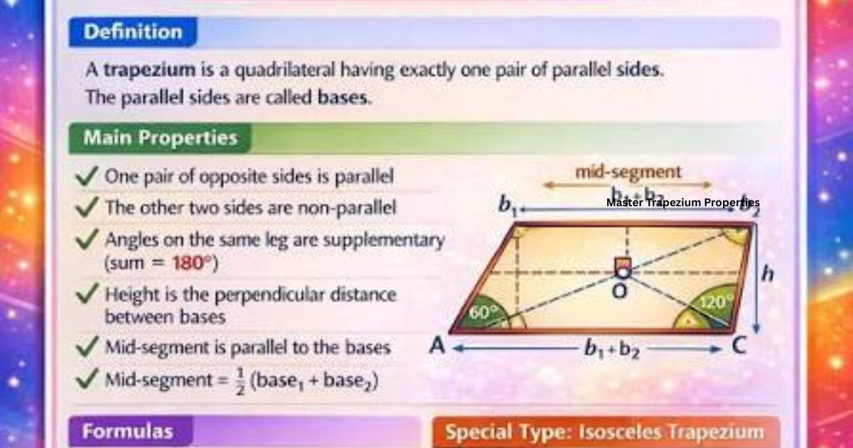 Master Trapezium Properties