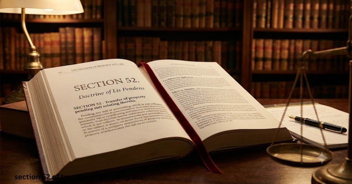 section 52 of transfer of property act