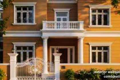 Exterior Wall Paint Colour Combination