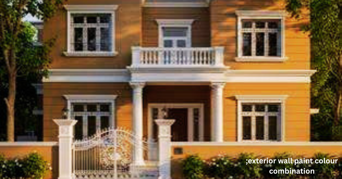 Exterior Wall Paint Colour Combination