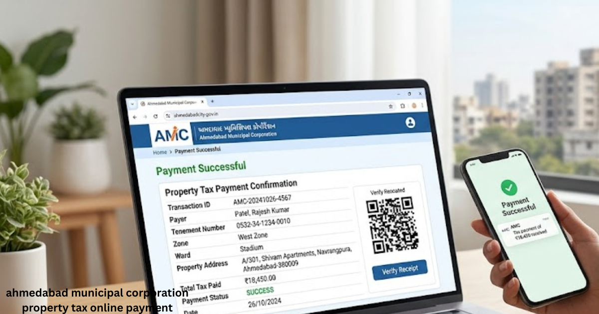 ahmedabad municipal corporation property tax online payment
